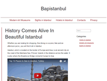 Tablet Screenshot of bapistanbul.com